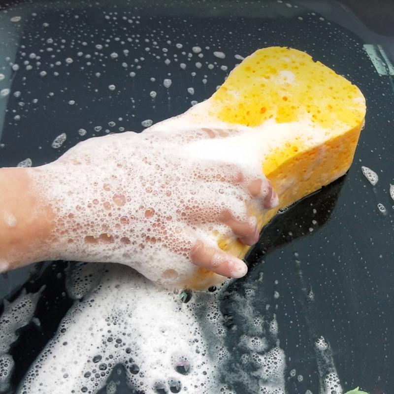Car Yellow Sponge For Washing Window Anti Scratch Technology Perfect For Wheels Windscreen And Bodywork Cleaning Washing