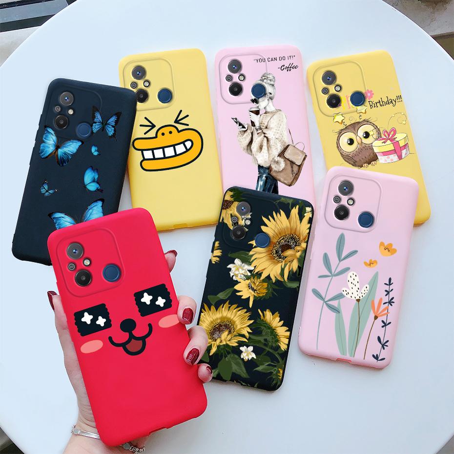 For Xiaomi Redmi 12C Case Cute Love Heart Phone Case Bumper Back Shockproof Soft TPU Cover For Redmi 12C 12 C Case Fundas 6.71''