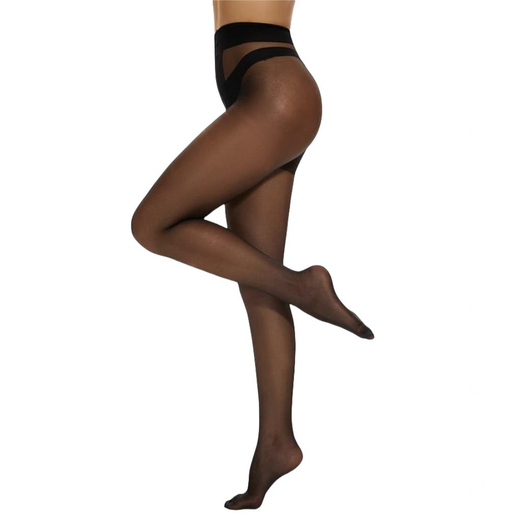 T Medias Tights Women's High Waisted Pantyhose Black Beige Coffee Transparent Hosiery Sexy See Through Bodystockings Calcetines