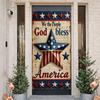Onafhankelijkheid van de VS Achtergrond 3D Ster Ontwerp God Bless America Banner Amerikaanse Geest Display Amerikaanse Vlag Ster Voor 4 Juli