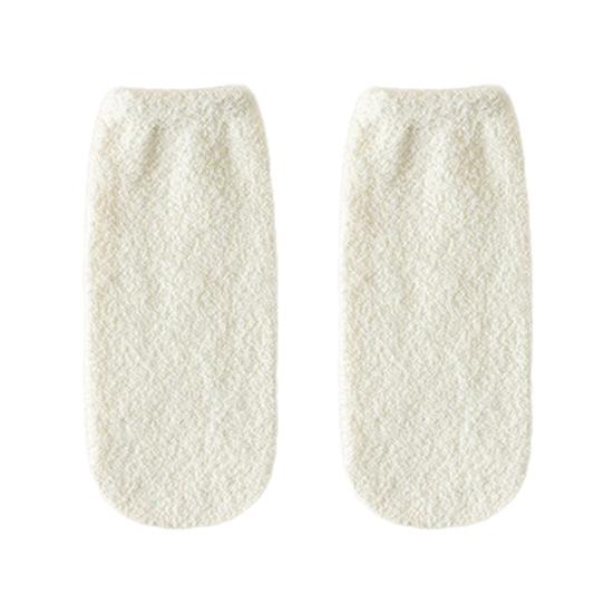 

Women Winter Sleep Socks Warm Cozy Bedtime Socks Loose Fit Fuzzy Socks with Elastic Cuffs for Home Lounging Night Sleeping белый