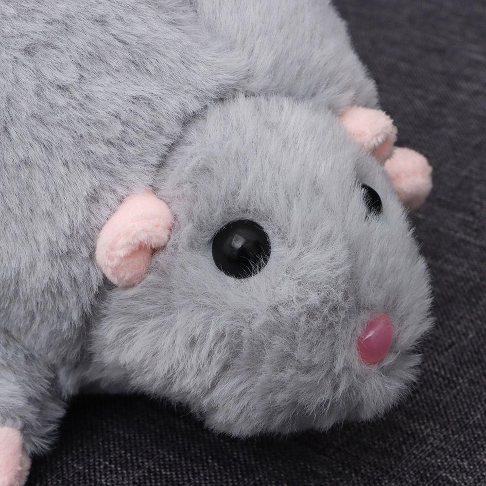 Plush Flower Branch Rat Doll Cartoon Animal Figure Cute Mouse Doll  Kids Gift Birthday