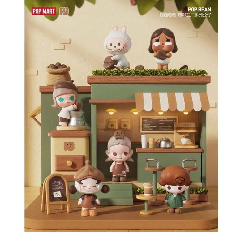 POP MART LABUBU Kaffee-Fabrik Kollektion Puppen Mystery Boxen, Einzelne Mystery Box