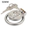 Flat Chastity Lock for Men Metal Chastity Devices Urethral Plug High Comfort Anti Cheating Dormant Lock Sex Toy for Couple SM