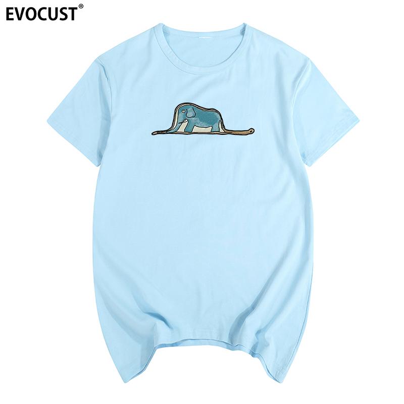 The Little Prince Boa constrictors eating an elephant Summer funny T-shirt Cotton Men T shirt New TEE TSHIRT Womens