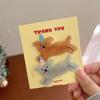 1 pair Korean Style Dog Hairpin Animal Hair Clip Set Sweet Cartoon Mini Hair Clip  Ladies