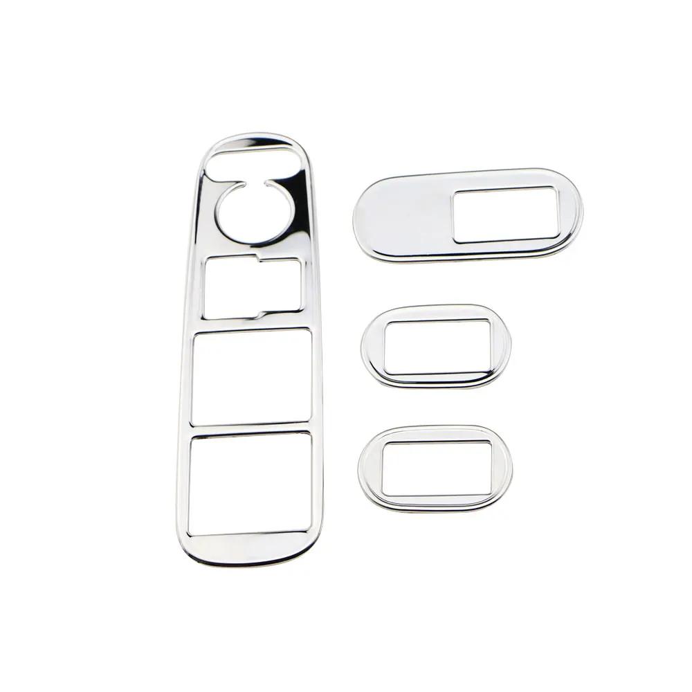 4Pcs Car Window Lifter Button Panel Sticker for Honda HRV HR-V Vezel 2014 - 2020 Decoration Cover Trim Interior Accessories