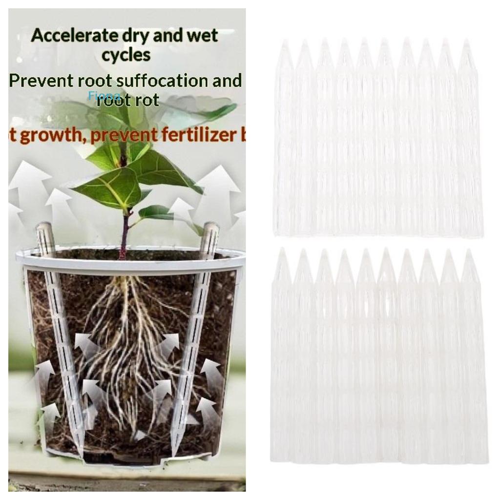 Plant Root Aeration Tubes,Plastic Pot Ventilation Stakes for Potted Plants,Prevent Root Rot & Improve Drainage