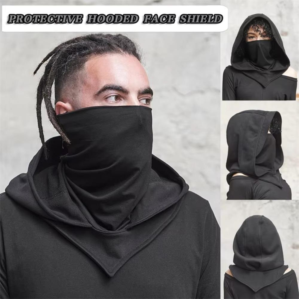 Black Medieval Mask Hat Unisex Assassin Cosplay Costume Accessories Halloween Costumes