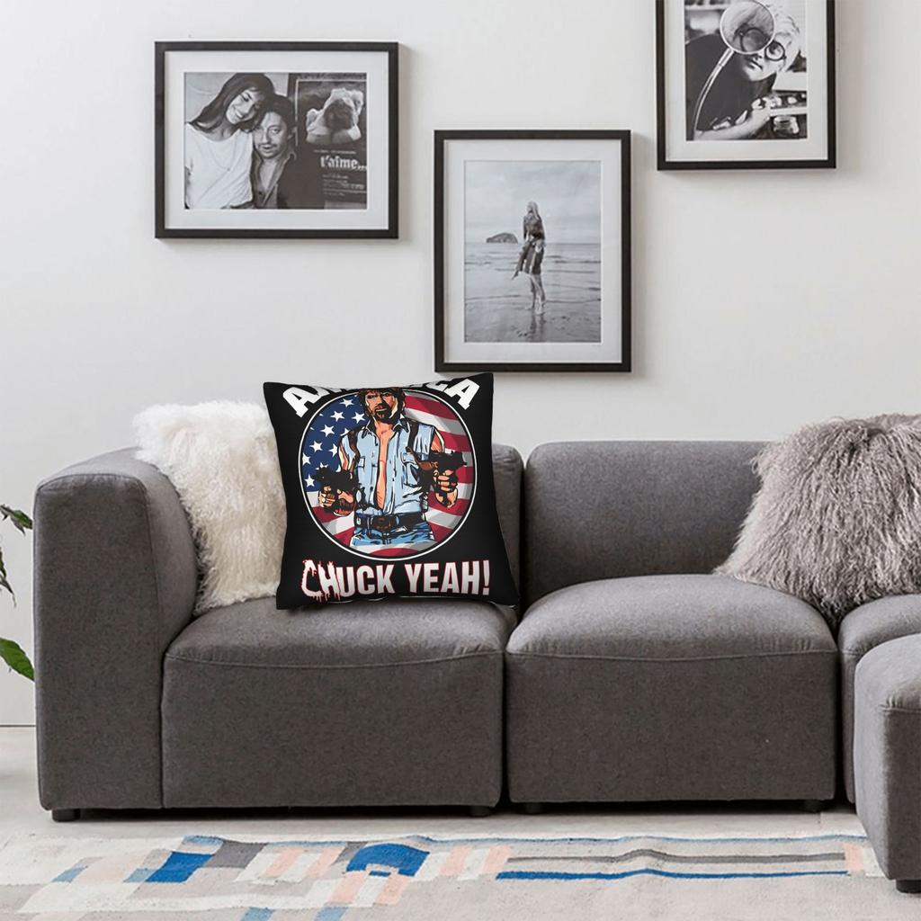 Chuck Norris Fact Pillow Case Comfy Pillow Cover For Sofa Bedroom Home Decor Fashion Pillowcases