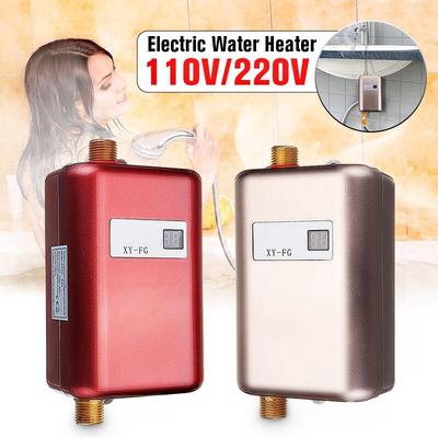 3800W Durchlauferhitzer 110V/220V LCD-Anzeige Heizdusche Wasserhahn Elektrischer Warmwasserbereiter