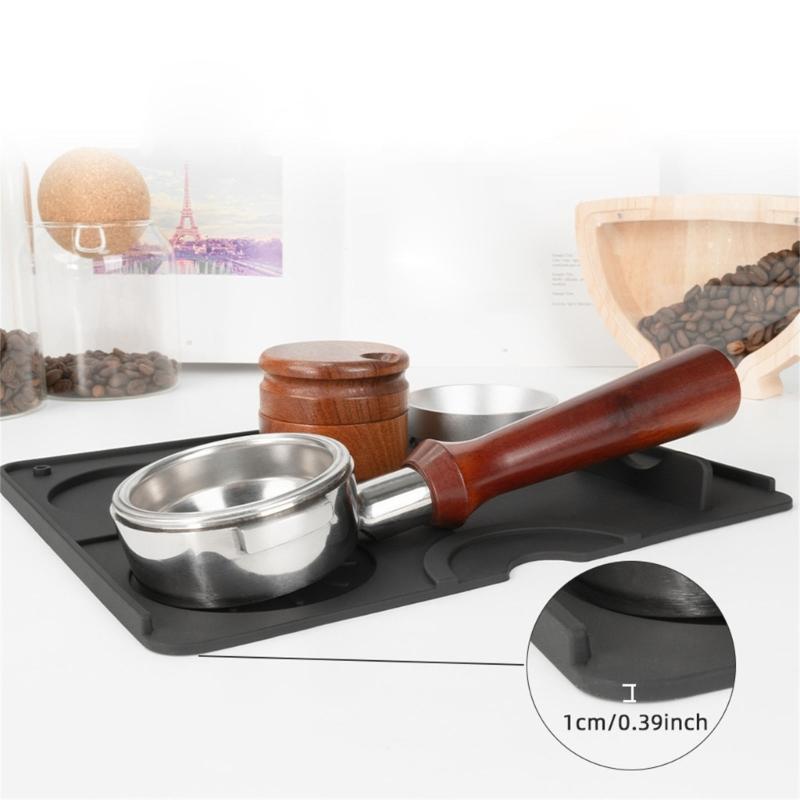 Silicone Coffee Pressing Mat Easy to Store and Clean Coffee Tamper Mats Suitable for Home and Professional Setting