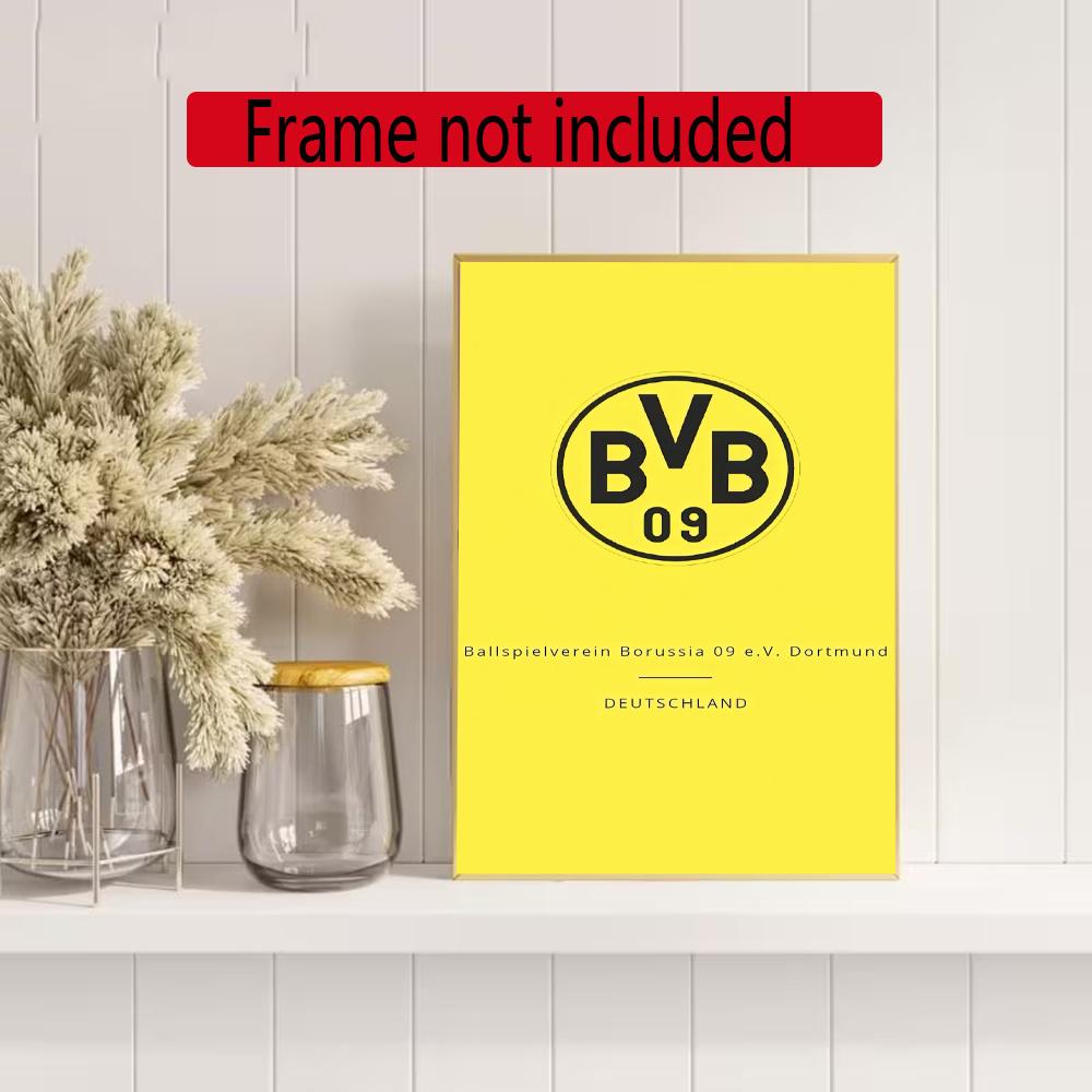 Borussia Dortmund 5D Diy Diamond Painting Round Diamond Diy Frameless Holiday Artwork Suitable For Home Office Wall Decoration