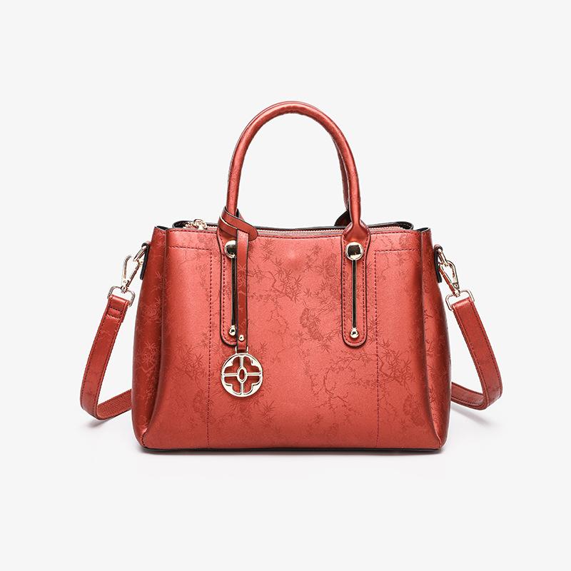 2025 Summer New Fashionable High-End Large-Capacity Red Wedding Handbag, Shoulder and Crossbody Tote Bag