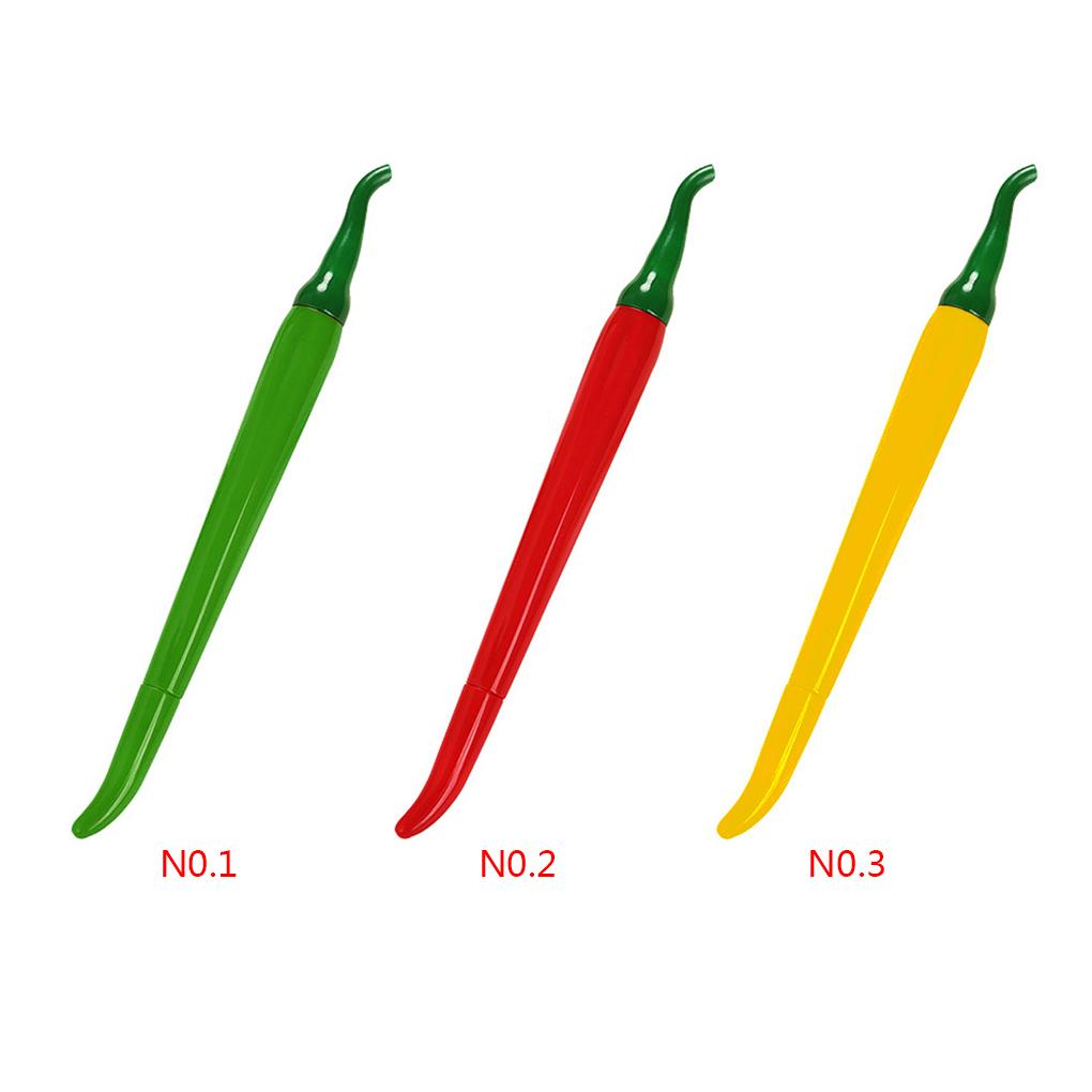 Pepper Shape Gel Ink Pen Student 0.5mm Black Refill Writing Signing Pen School Office Supply