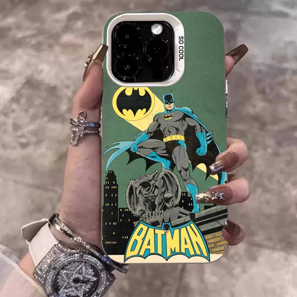W-Batmans-r Phone Cover For IPhone 16 15 14 13 12 11 17 Pro Max Plus Color Silver Shell
