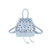 Fashion Sweet Girls Polka Dot Backpack Cute Bowknot Small Shoulder Rucksack Handbag Ruffled Lace Trim Crossbody Purse for Women