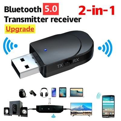 2 IN 1 Bluetooth 5.0 Audio Receiver Car Kit 3.5mm Jack AUX Transmitter Auto Music USB Dongle Wireless for Car Speaker Amplifier