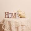 Wood Home Sign, Decorative Art Wall Mount, Free Standing Wooden Word Table Signs for Home Decor (Home)