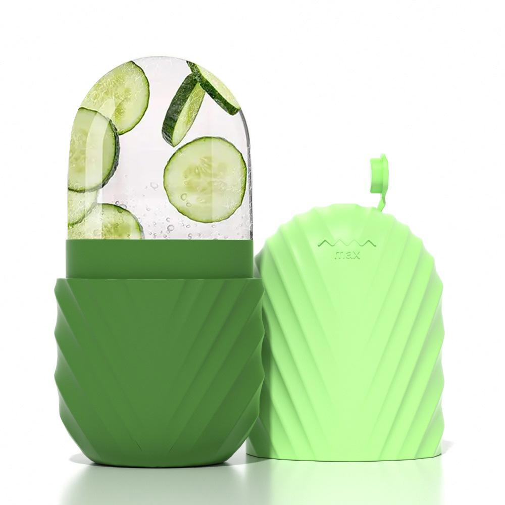 Silicone Face Ice Grid, Ice Ice Cube Mold Ice Roller Facial Massage Silicone Ice Grid Wet Compress Cooling