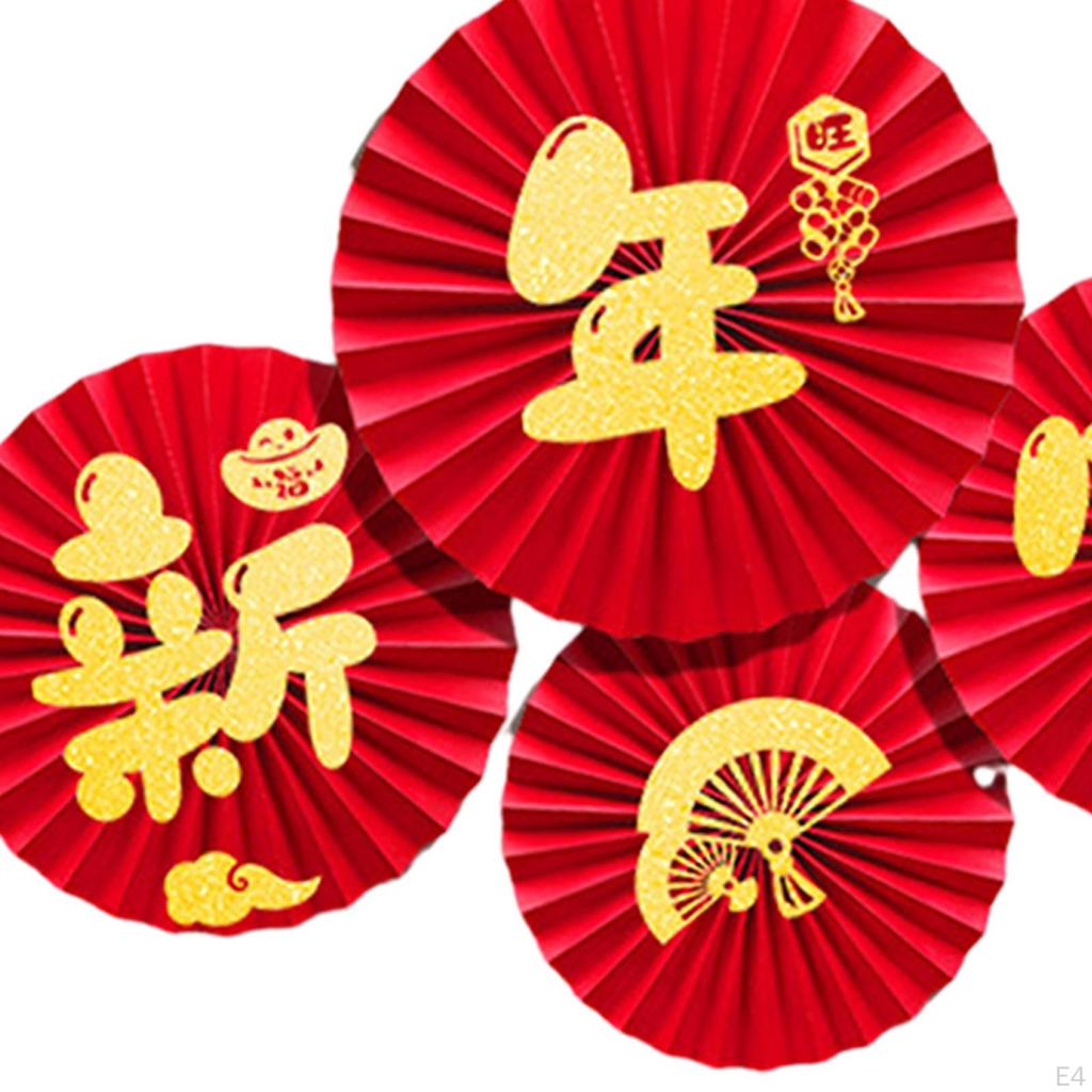 6er Pack Papierfächer Chinesisches Jahresfest Zubehör
