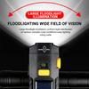 3600MAH Solar LED Bike Light Rechargeable Bicycle Light Waterproof Wide Beam for Mountain Road Bicycles Defense SOS Flashlight