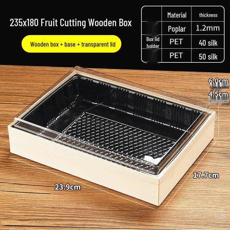 Disposable Four-Compartment Fruit Packaging Box