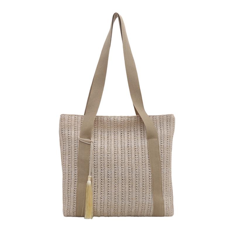 

Woven Straw Crossbody Shoulder Bag - Large Capacity, Casual & Versatile Women s Summer Handbag хакі