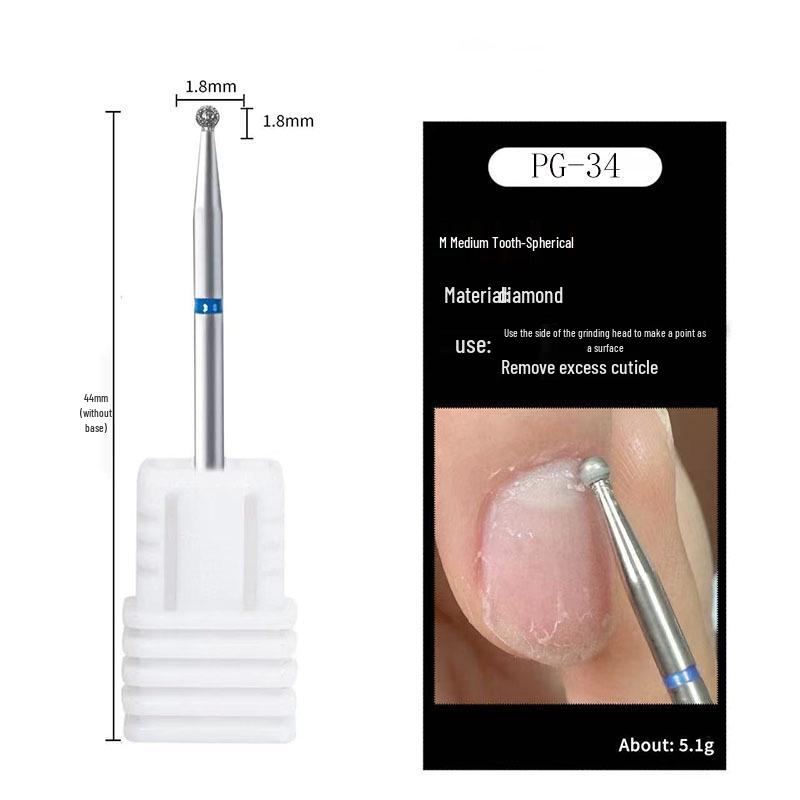 Russischer Diamantschleifer Maniküre-Werkzeug zur Nageloberflächen-Vorbehandlung