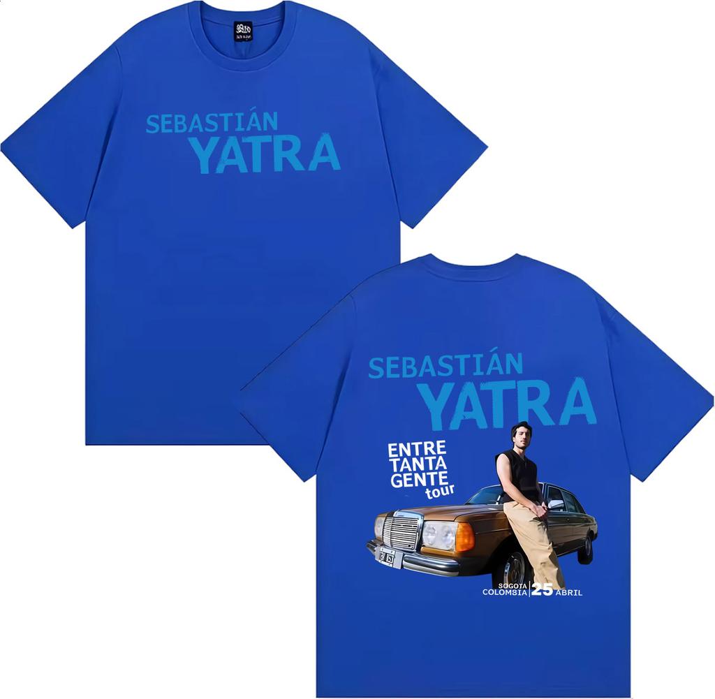 Sebastian Yatra Entre Tanta Gente Tour 2026 Tshirts Unisex Women Summer Fashion Short Sleeve T Shirt Gothic Vintage Street Tshirt