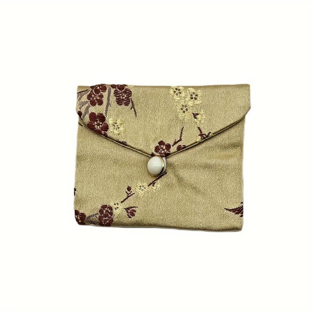 1 piece of jewelry bag: drawstring/zippered cloth pouch, for bracelets & accessories, packaging storage