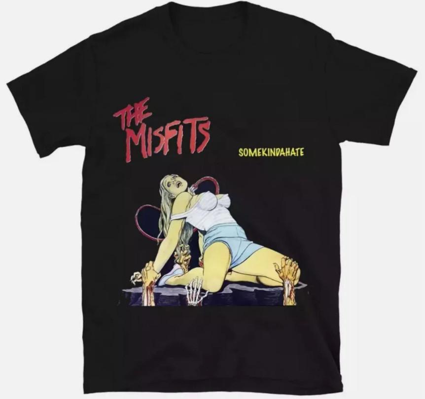 

The Misfits Band Unisex Black Short Sleeve T Shirt Full Size S-5XL Unisex T-Shirt L