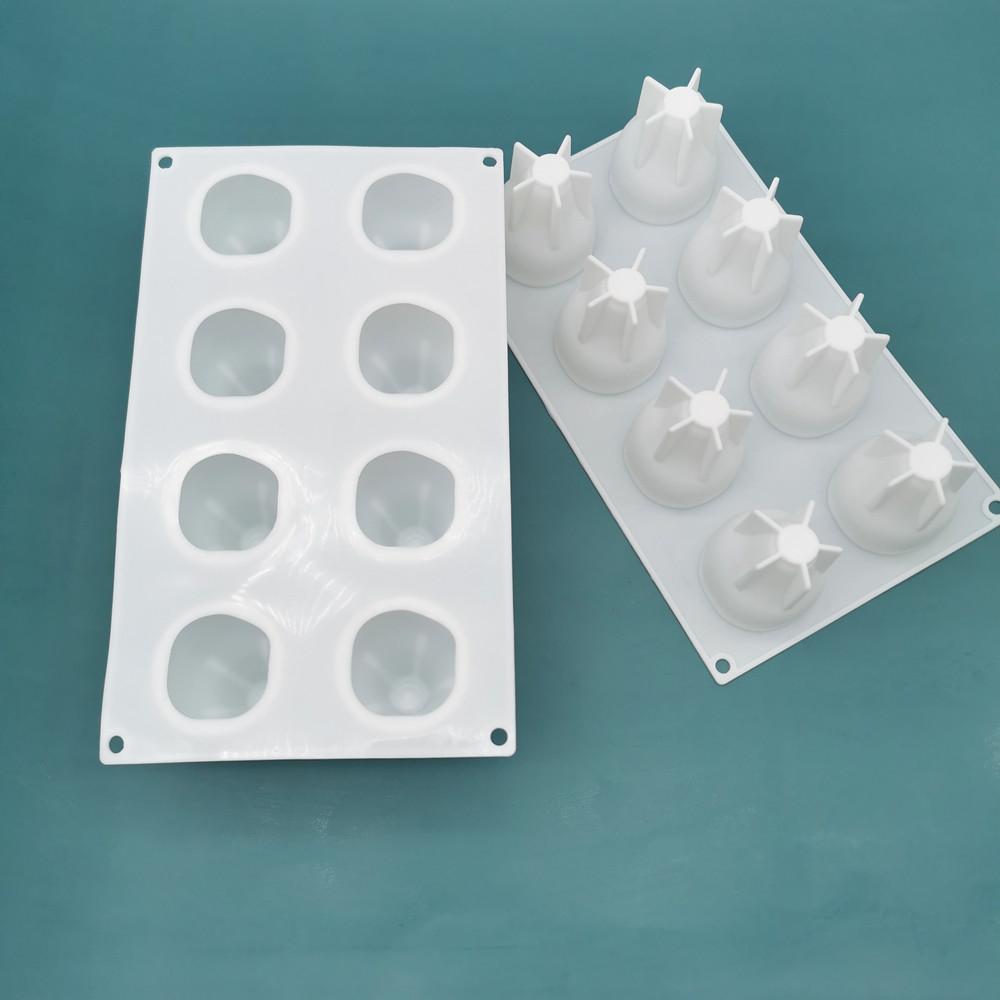 Silicone Cake Mold, French, Home Molds, Handmade Diy Mousse Mold, Eight-link Pear Baking Molds