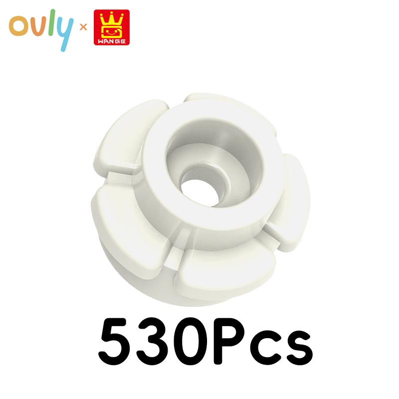 WANGE Five-Petaled Flower Building Blocks 530Pcs Small Compatible Bricks Farm Elements Accessories MOC DIY Bulk Kids Toy No.24866