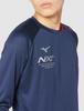 Mizuno Volleyball Practice Long Dress Japan Size XL to Japanese size T-Shirt, Sleeve, V2MA0103, Navy, (equivalent XL)