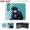 Jujutsu Kaisen Anime Wallet Gojo Satoru Yuji Itadori Print Short Bifold Card Holder Coin Purse PU Leather for Men Women 1pcs