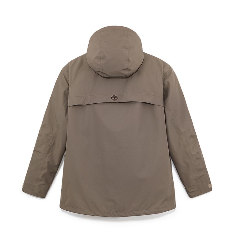 Timberland Three-In-One Zipper Hooded Solid Waterproof Warm Windproof Jacket Men Jacket Chocolate A2M6X-BK0