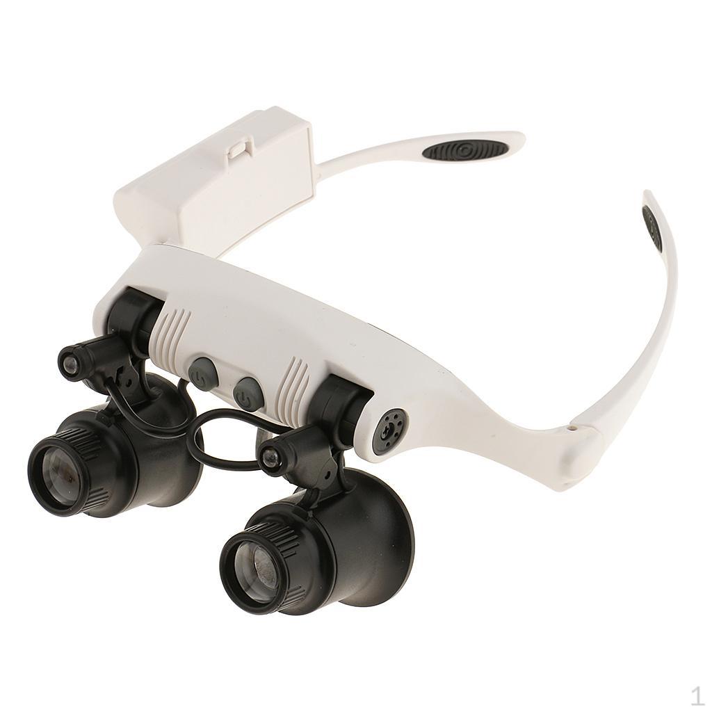 

Double Head Magnifying Glass Lens Loupe 10x 15x 20x 25x Jeweler Watch Repair Tool