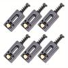 6Pcs Electric Guitar Roller Bridge Tremolo Saddles for Strat TL Zinc Alloy Electric Guitar Replacement Bridge Saddle Set