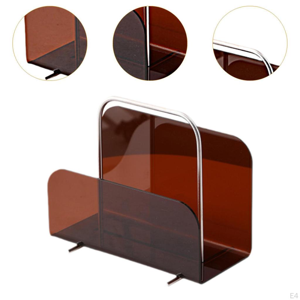 Zeitschriftenhalter aus transparentem Acryl für die Organisation zu Hause und im Büro