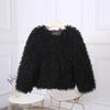 Fashion Luxury Cropped Faux Fur Coat Women's Winter Ins Hot Fluffy Short Faux Fur Jacket Street Style Warm Outwear