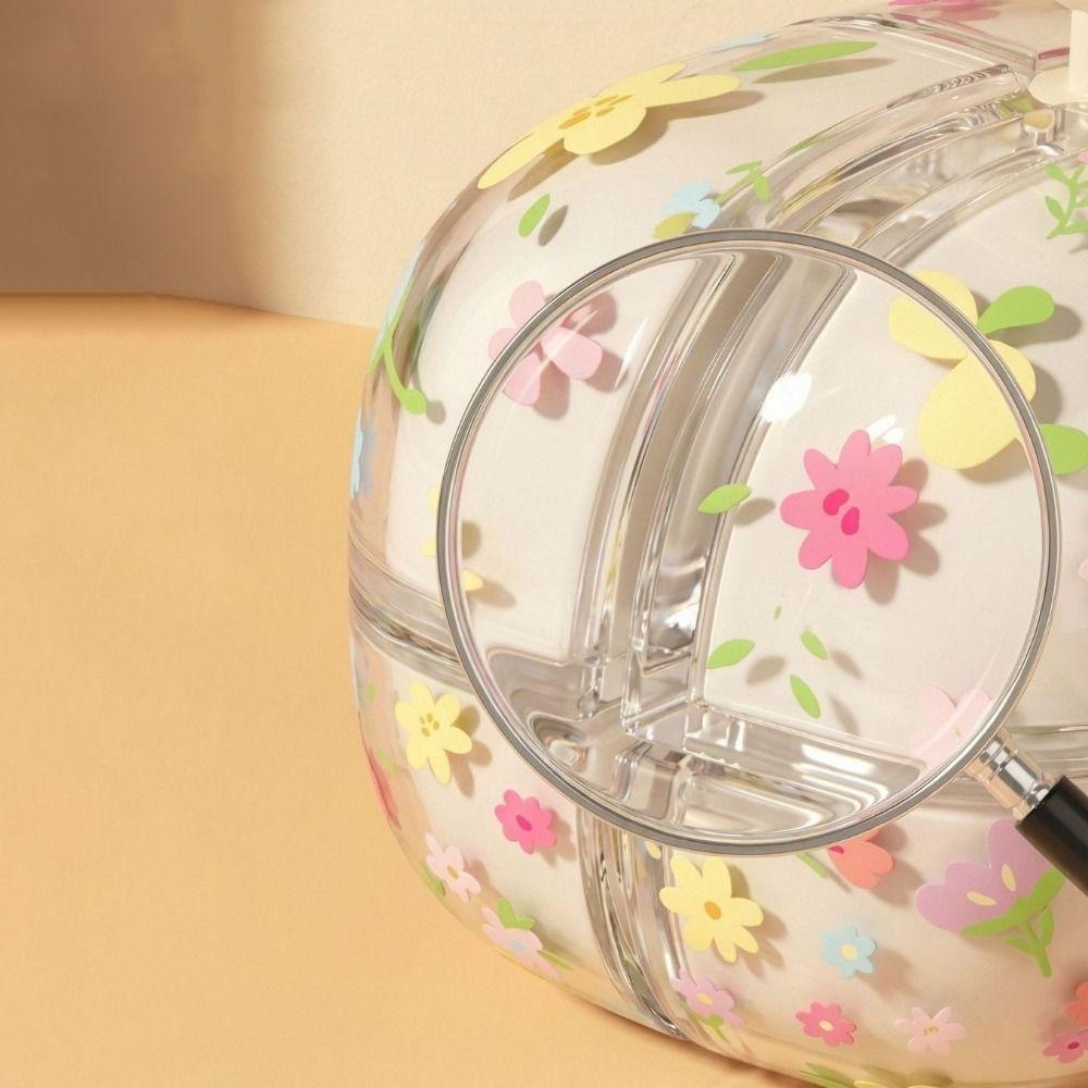 Flower Shaped Magnetic Cube Medicine Box Sealed Mini Medicine Storage Container with Handle Moisture-proof Pill Dispenser