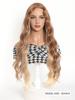 Synthetic Wig Long Ombre Blonde Wavy Wig for Women  Middle Part Wavy Wig Natural Looking Wig for Daily Party Use (Ombre Blonde)