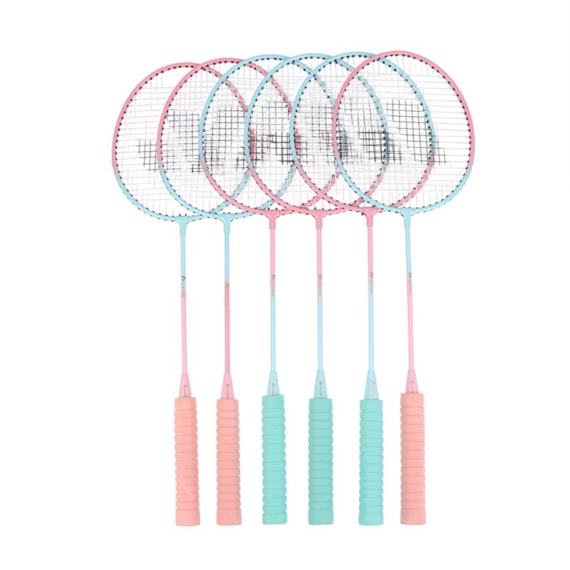 Eisenlegierung Badminton Schläger Mit 3 Nylon Federbällen/1 Tragetasche Für Anfänger Langlebiges Badminton Set Sport Fitnessgeräte