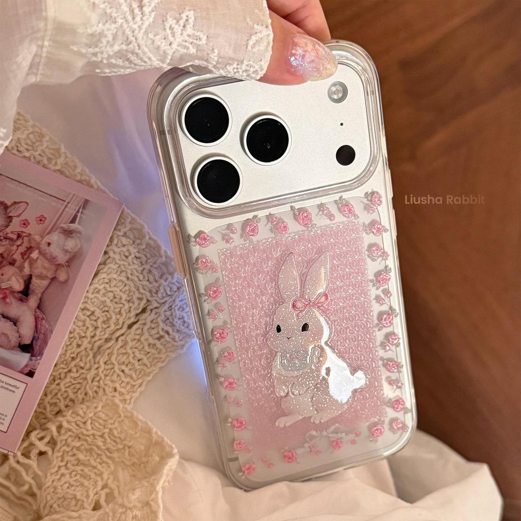 Cute Cartoon Rabbit Phone Case for iPhone 16, iPhone 17, and iPhone 17 Pro Max