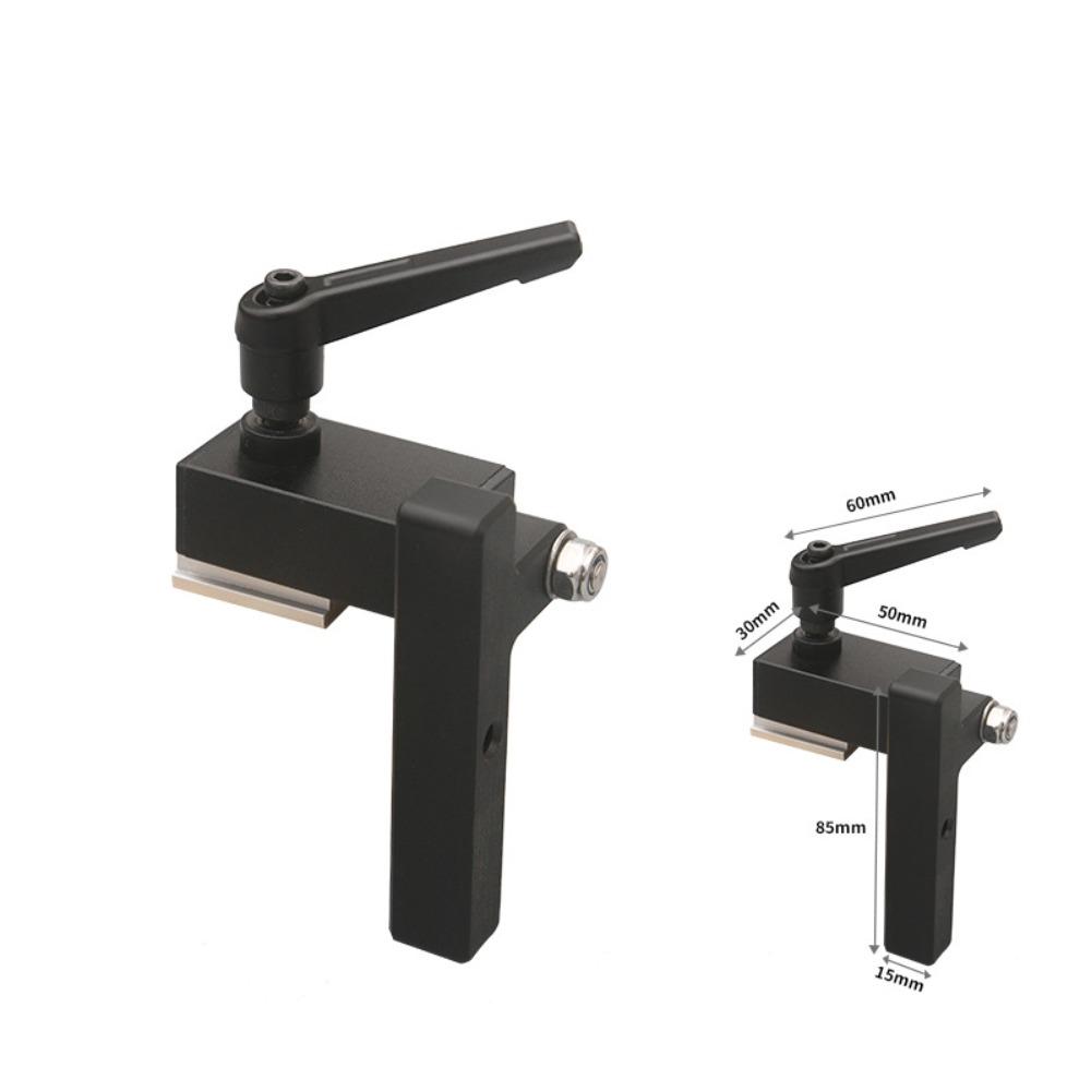 

Ограничитель паза стола T-образный ограничитель скольжения алюминиевый ограничительный блок для резки деревообрабатывающий фрезер Quick handle