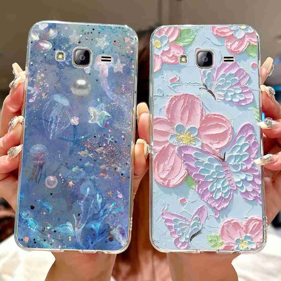 For Samsung Galaxy J5 Case Luxury Painted Cover Soft Slim Phone Case For Samsung J 5 J5 J500Y J500M 2015 Back Cover