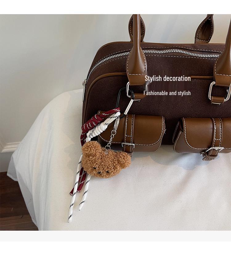 Wiosna 2025 Retro Koreański Modny Damski Dużej Pojemności Torba Tote Pod Pachę Torba Bowlingowa