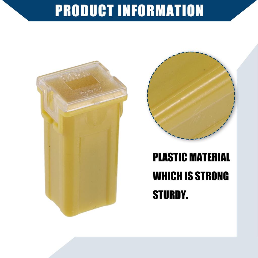 Hihaha 60A Micro Cartridge Fuse / FMM M-Case Type Fuse for Internal Engine (Vehicle)