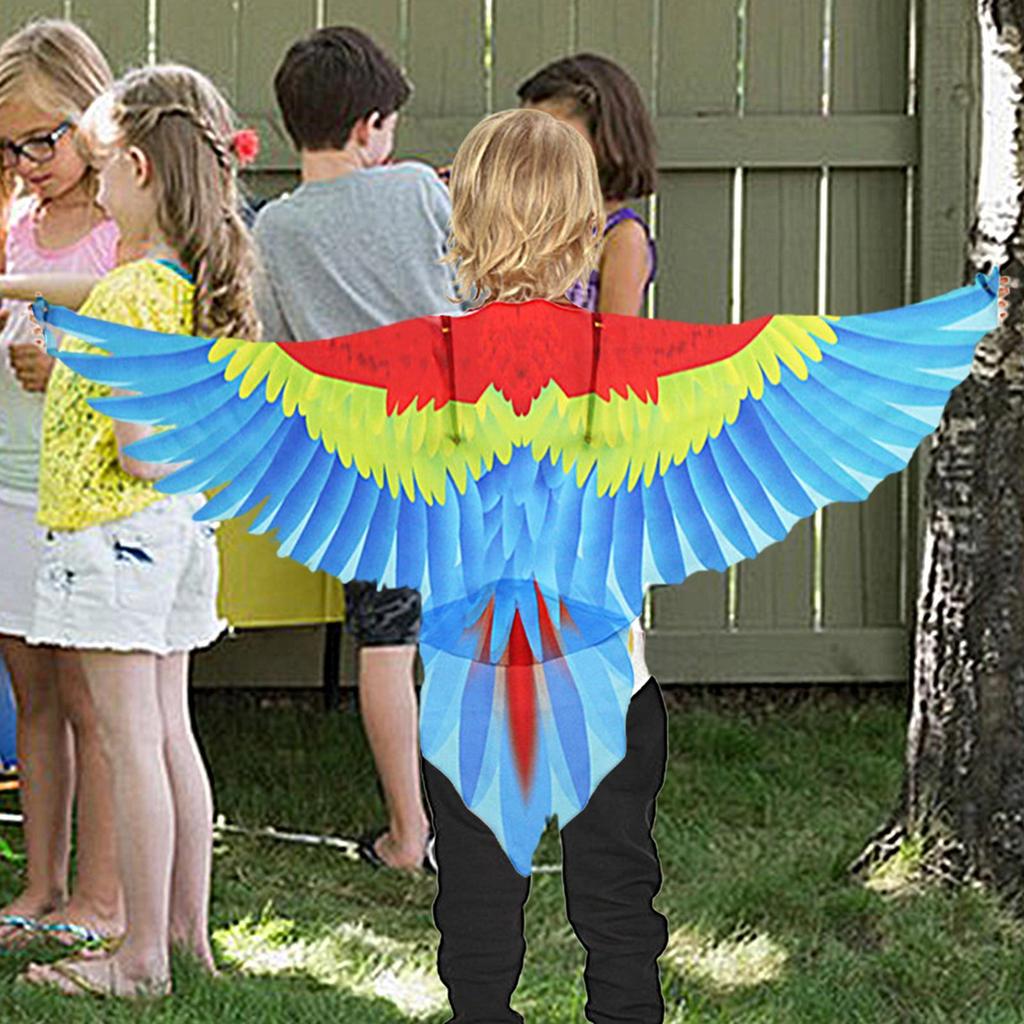 Bird-Costume for Kids Boys Parrot Wings Costume Role Play Costume for Daily Dress Up School Performances Masquerade